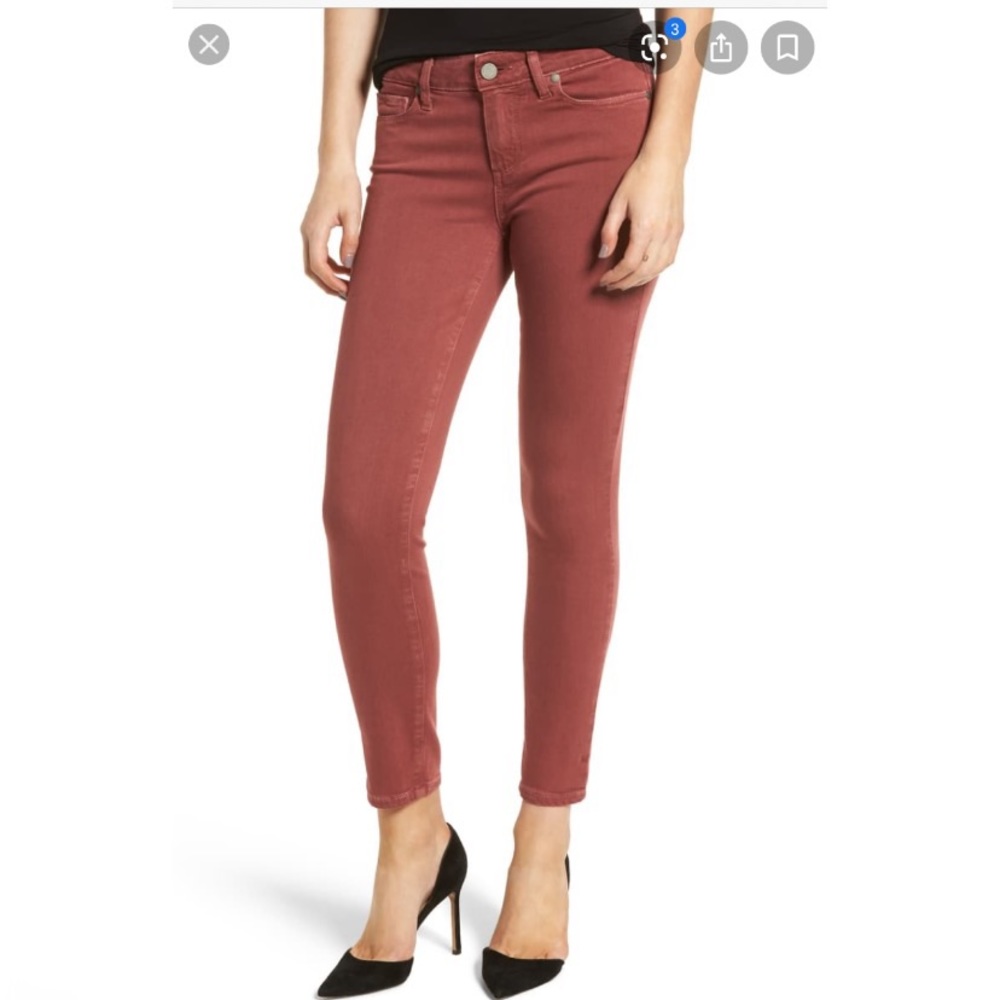 PAIGE DENIM Verdugo Ankle in Vintage Dark Rose 25